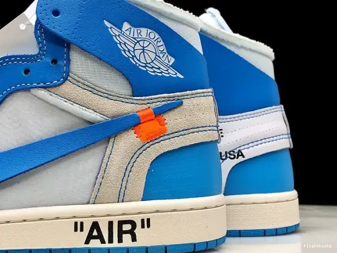 Jordan Air Powder UNC 1 Off-White Blue AQ0818-148 0430